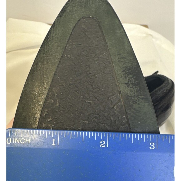 Donald Pliner Women's Black Suede/leather Pointed Toe Heel Ankle Boots  Size 9.5 - Picture 9 of 15